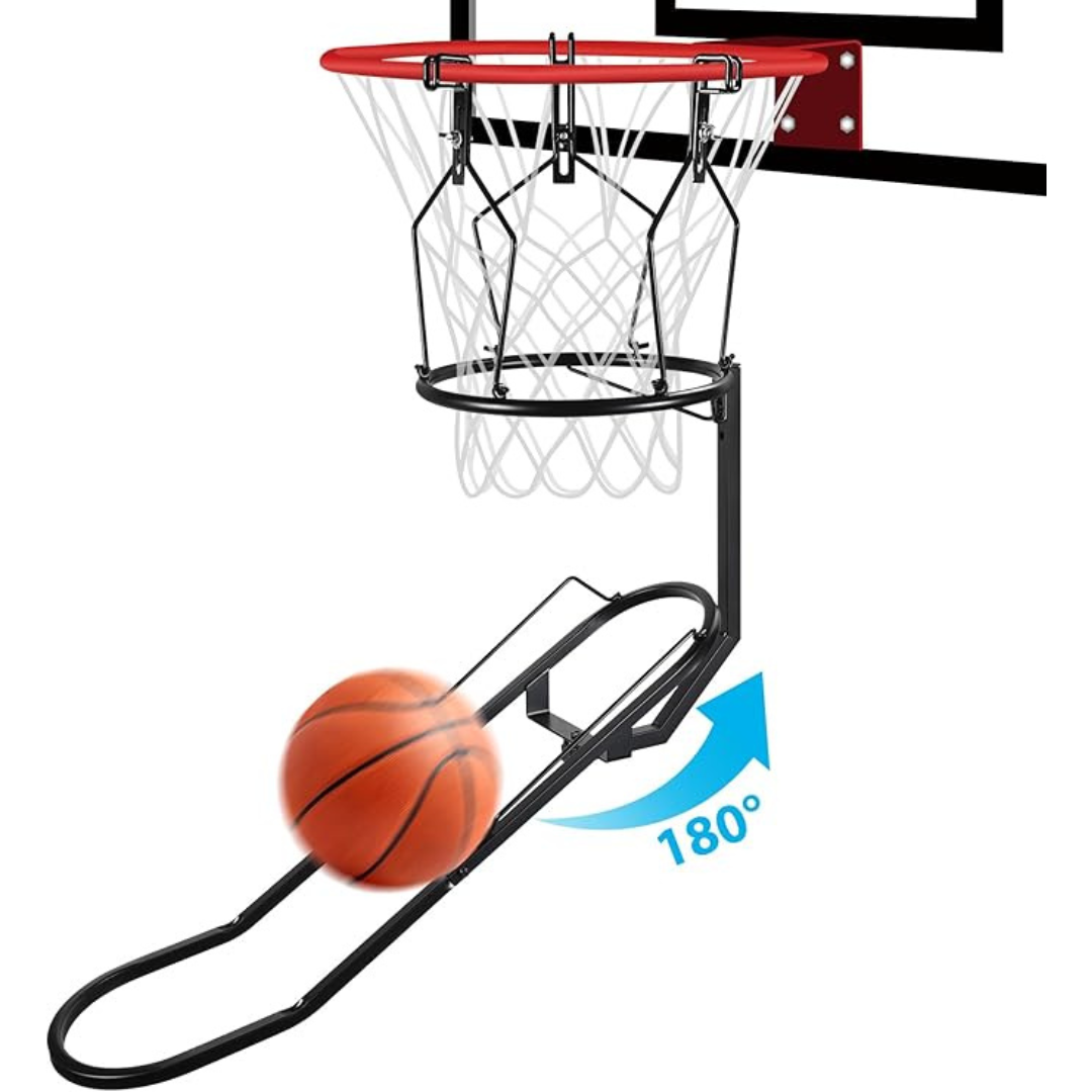 GADFISH Basketball Rebounder, 180° Rotatable Basketball Return Attachment