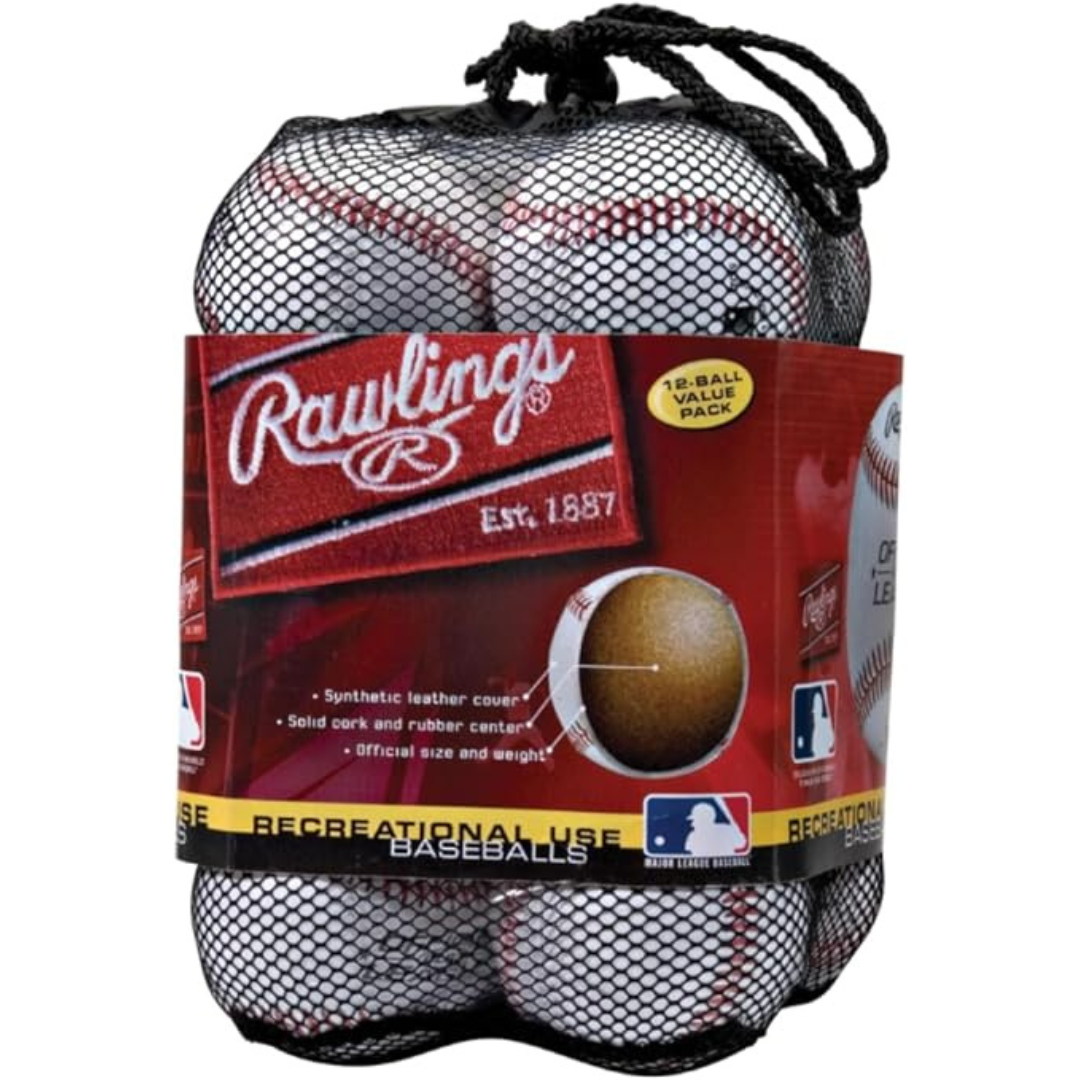 Rawlings | Official League Recreational Use Practice Baseballs | Youth | 12 Count